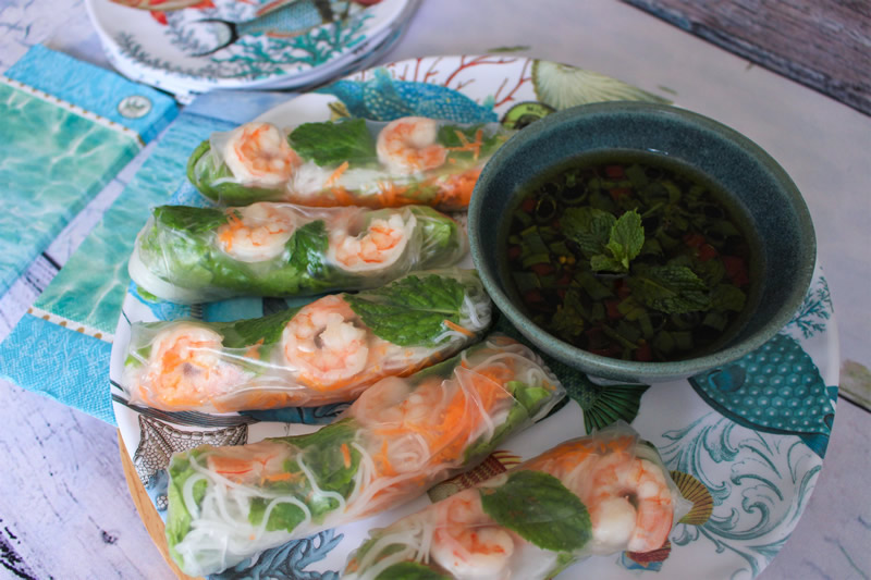 receita de rolinho vietnamita